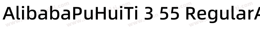 AlibabaPuHuiTi 3 55 RegularAlibabaP字体转换